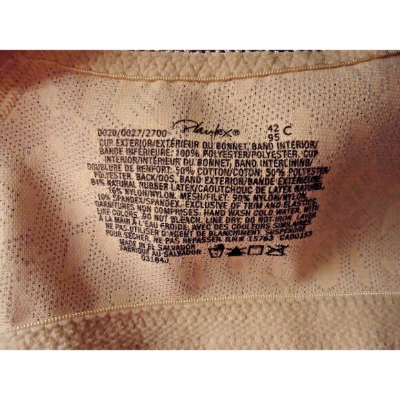 Playtex 18 Hour Bra Ultimate Shoulder Comfort Lace Wire Free 42C RN15763 Beige - Picture 3 of 4